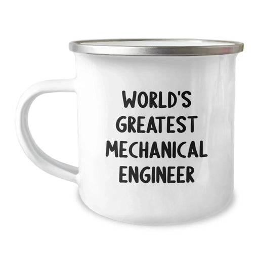 Funny World's Greatest Mechanical Engineer Gifts for Men, Unique Camping Mug for Birthday, 'You're the World's Greatest' quote - Image 1