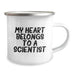 Funny Scientist Gifts for Him - My Heart Belongs To A Scientist Birthday Unique Gifts from Family to a Man Who Loves Camping Mugs - Image 2