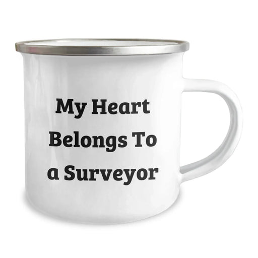 Funny Surveyor Gifts From Friends - My Heart Belongs To A Surveyor Birthday Unique Gifts For Surveyor Men - Image 2
