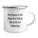 Funny Art Collecting Gifts from Friends - Unique Birthday Art Lover Camping Mug - The Voices In My Head Are Telling Me To Go Art Collecting - Image 2