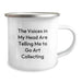 Funny Art Collecting Camping Mug Gifts from Men to Friends on Birthday - The Voices In My Head Are Telling Me To Go Art Collecting - Image 2