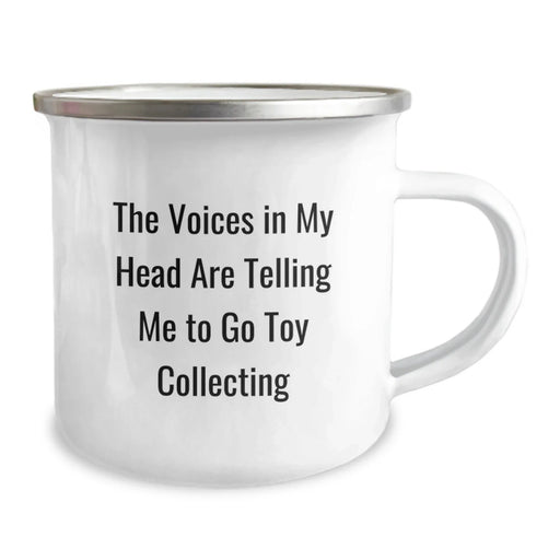 Funny Toy Collecting Camping Mug for Birthday Unique Gifts from Friends and Family, The Voices In My Head Are Telling Me To Go Toy Collecting - Image 2