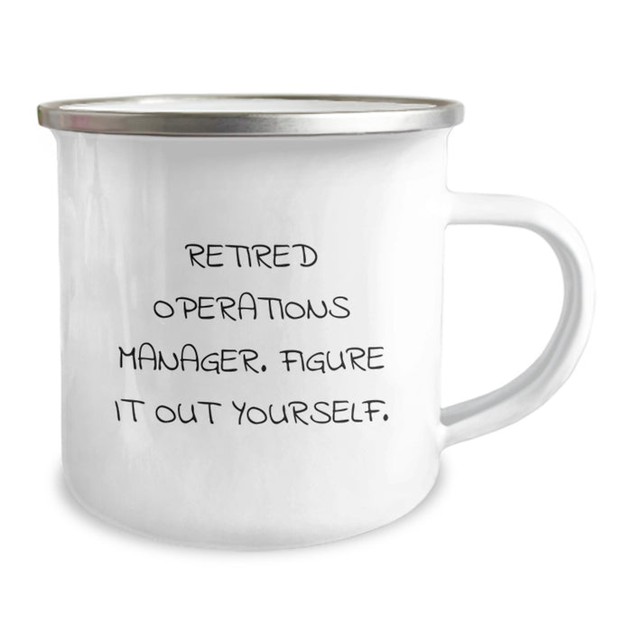 Funny Operations Manager Gifts for Men - Camping Mug - 'Figure It Out Yourself' - Christmas Unique Gifts from Family - Perfect for Friends Coworkers - Image 2