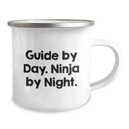 Christmas Guide Gifts for Men by Day, Ninja by Night - Funny Camping Mug - Image 2
