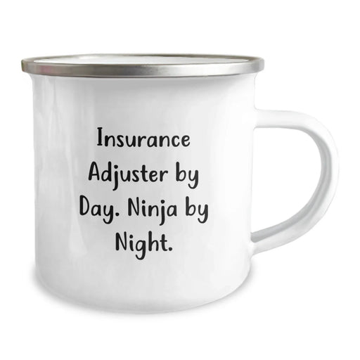 Funny Insurance Adjuster Gifts for Men - Insurance Adjuster By Day. Ninja By Night. - Christmas Unique Mugs for Camping Enthusiasts - Image 2