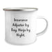 Funny Insurance Adjuster Gifts for Men - Insurance Adjuster By Day. Ninja By Night. - Christmas Unique Mugs for Camping Enthusiasts - Image 2