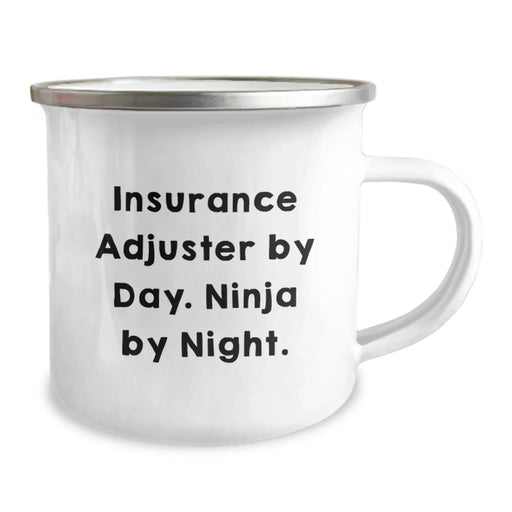 Funny Insurance Adjuster Gifts for Men - Insurance Adjuster By Day. Ninja By Night. Christmas Unique Gift for Coworkers, Friends, Family - Camping Mug for Coffee Lovers - Image 2