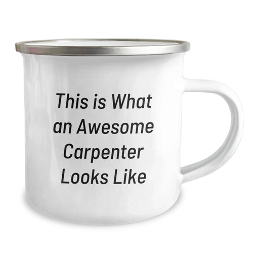 Cute Inspirational Gifts from Friends for Awesome Carpenters Birthday Unique Mug Camping, Funny Quotes about Being Awesome, Perfect for Men's Birthday Unique Gifts - Image 2