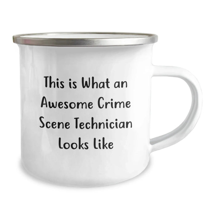 Funny Crime Scene Technician Gifts for Men from Family - 'This Is What An Awesome Crime Scene Technician Looks Like' Birthday Unique Mugs - Image 2