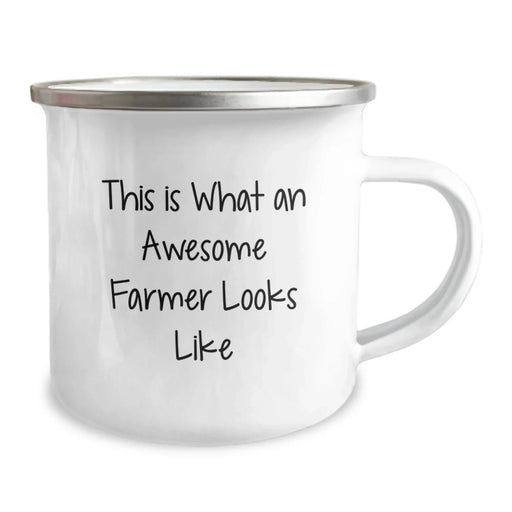Gifts for Awesome Farmers, Funny Farmer Birthday Unique Gifts from Friends, Camping Mug with Inspirational Quote - Image 2