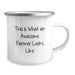Gifts for Awesome Farmers, Funny Farmer Birthday Unique Gifts from Friends, Camping Mug with Inspirational Quote - Image 2