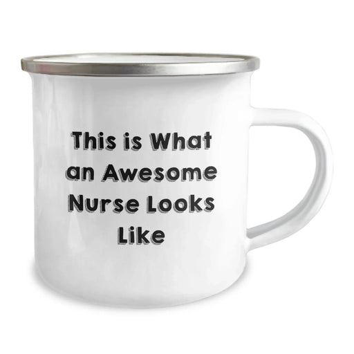 Funny Nurse Gifts for Her - This Is What An Awesome Nurse Looks Like - Cute Camping Mug for Nurses - Unique Christmas Unique Gifts from Friends and Family - Image 2