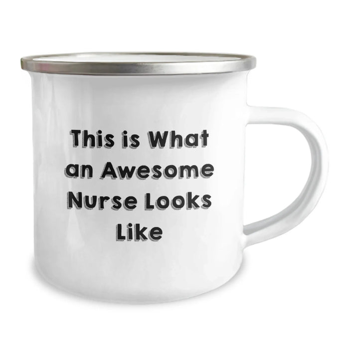 Funny Nurse Gifts for Her - This Is What An Awesome Nurse Looks Like - Cute Camping Mug for Nurses - Unique Christmas Unique Gifts from Friends and Family - Image 2