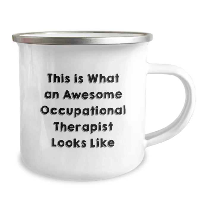 Funny Occupational Therapist Gifts from Men to Occupational Therapist Friends - Christmas Unique Camping Mugs This Is What An Awesome Occupational Therapist Looks Like - Image 2
