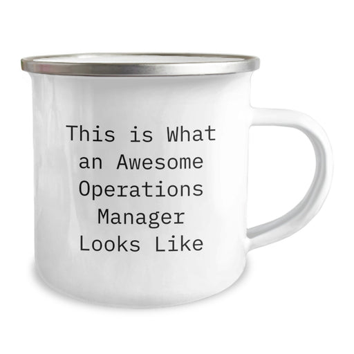 Funny Operations Manager Gifts for Men Christmas Unique Mug - This Is What An Awesome Operations Manager Looks Like, Camping Mug for Coworkers, Stainless Steel 12 oz - Image 2