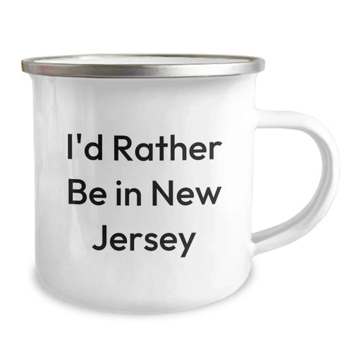 Funny New Jersey Camping Mug Gifts from Friends for New Jersey Lovers 'I'd Rather Be In New Jersey',
    Perfect Christmas Unique Gifts for Men Women in New Jersey - Image 2