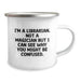 Funny Librarian Gifts from Friends to Librarian Camping Mug Perfect for Christmas Unique Presents - Image 2
