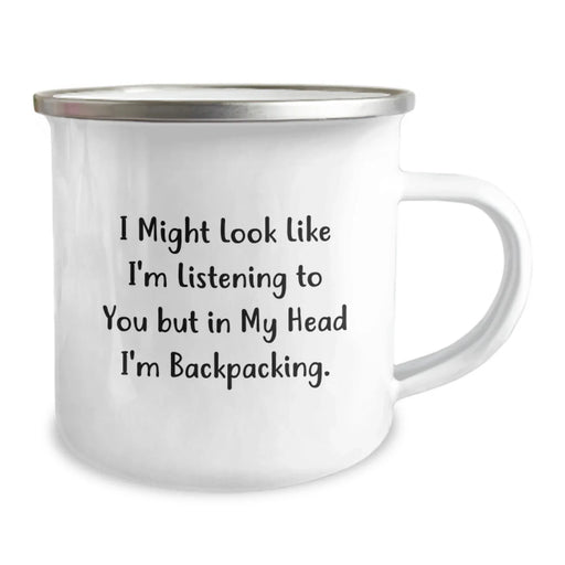 Funny Backpacking Camping Mug for Valentine's Gifts from Friends and Family - Image 2