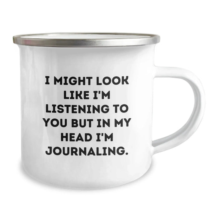 Funny Journaling Gifts from Friends for Journaling Lovers - Camping Mug Birthday Unique Presents - Image 2