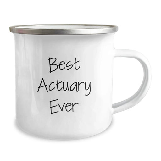 Funny Actuary Gifts for Birthday Unique Presents from Friends to Actuary Men Camping Mug Best Actuary Ever - Image 2