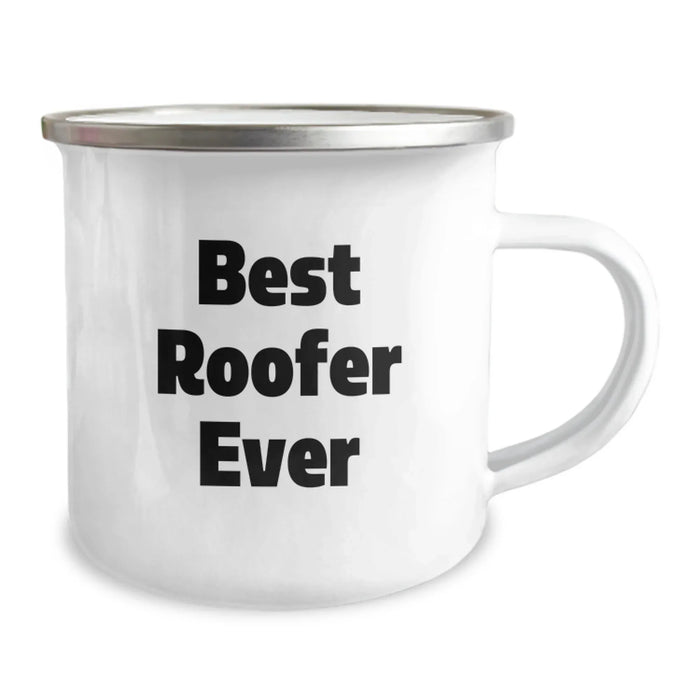 Funny Roofer Gifts from Friends for Roofer, Best Roofer Ever Camping Mug, Christmas Unique Gifts for Men, Best Roofer Ever Stainless Steel Camping Mug - Image 2