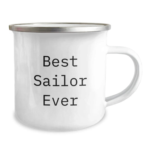 Funny Sailor Gifts from Men to Best Sailor Ever, Unique Camping Mug for Christmas, Stainless Steel with Enamel Finish, Perfect for Sailor Enthusiasts - Image 2