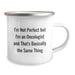 Funny Oncologist Gifts for Men - Camping Mug, I'm Not Perfect But I'm An Oncologist And That's Basically The Same Thing, Birthday Unique Gifts from Friends - Image 2