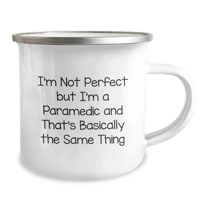 Funny Rescue Worker Gifts for Men - 'I'm Not Perfect But...' Sarcasm Mug, Camping Mug for Rescue Worker Birthday Unique Gifts from Friends - Image 2