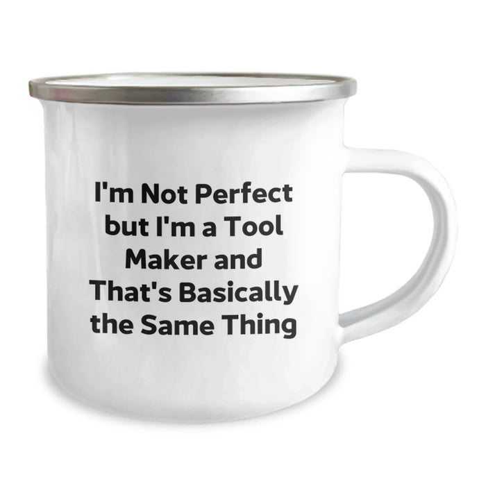 Funny Tool Maker Gifts from Friends for Birthday Unique Mug for Men Stainless Steel Camping Mugs with Funny Quote - Image 2