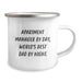 Funny Apartment Manager Gifts - 'Apartment Manager By Day, World's Best Dad By Night.' Camping Mug for Birthday - Image 2
