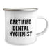 Funny Christmas Unique Gifts for Dental Hygienist Friends - 'I Brush Before I Floss' Camping Mug - Image 2