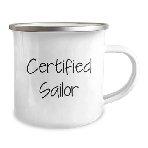 Funny Sailor Gifts from Family - Christmas Unique Gifts for Sailor Men - Certified Sailor Camping Mug - Image 2
