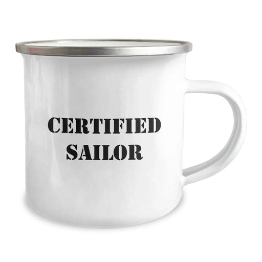 Funny Sailor Gifts for Men, Valentine's Unique Gifts from Friends, Sailor Camping Mug with Cute Quote - Image 2
