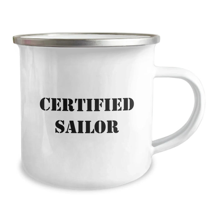 Funny Sailor Gifts for Men, Valentine's Unique Gifts from Friends, Sailor Camping Mug with Cute Quote - Image 2