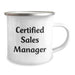 Funny Quote Gifts from Friends for Sales Manager - Certified Sales Manager Camping Mug, Christmas Unique Gifts - Image 2