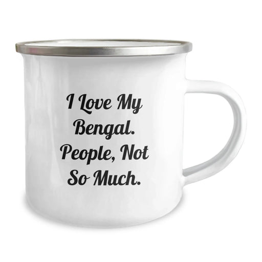 Funny Bengal Cat Gifts for Men, Women Friends - I Love My Bengal, People, Not So Much Christmas Unique Mugs - Image 2