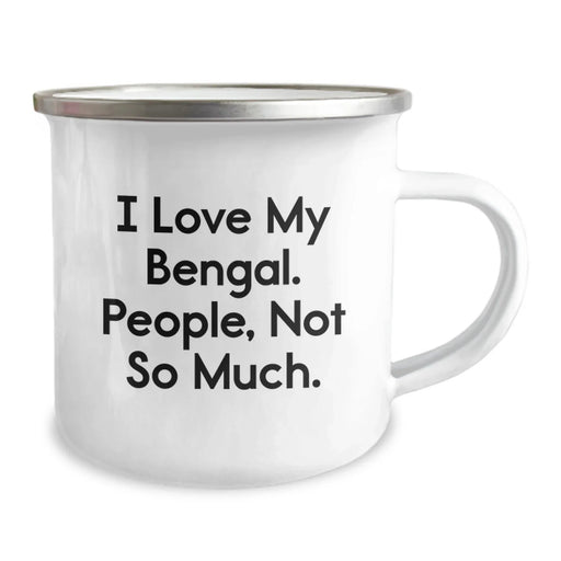 Funny Bengal Cat Camping Mugs Gifts from Men to Friends who Love Christmas Unique Gifts for Bengal Cat Lovers - Image 2
