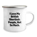 British Shorthair Cat Lover's Camping Mug, Funny Quote 'I Love My British Shorthair. People, Not So Much.', Valentine's Gifts from Men for Family - Image 2