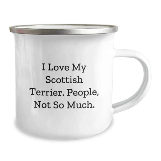 Funny Scottish Terrier Dog Gifts from Men for Women - Unique Camping Mug for Christmas - Image 2