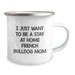 French Bulldog Mom Gifts, Camping Mugs, Funny Quotes - 'I Just Want To Be A Stay At Home French Bulldog Mom' - Birthday Unique Gifts from Family to Friends - Image 2