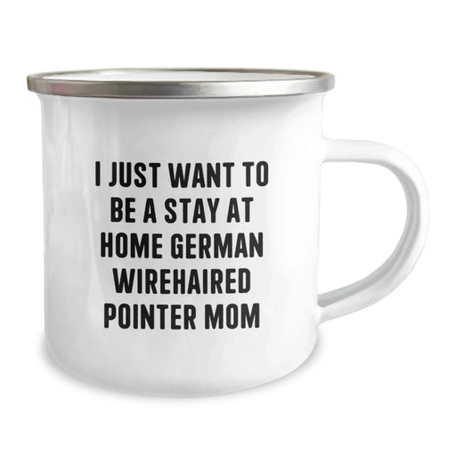 German Wirehaired Pointer Dog Mom Funny Camping Mug Gifts from Mom for German Wirehaired Pointer Dog Lovers at Christmas - Image 2