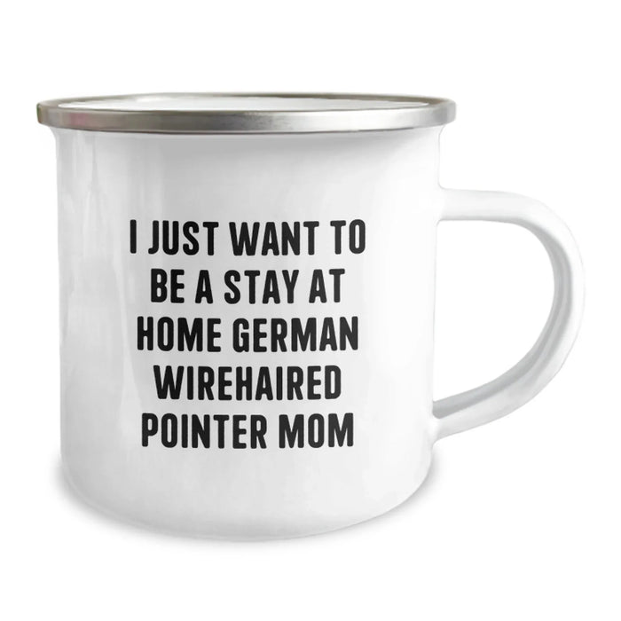 German Wirehaired Pointer Dog Mom Funny Camping Mug Gifts from Mom for German Wirehaired Pointer Dog Lovers at Christmas - Image 2