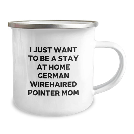 A Funny German Wirehaired Pointer Dog Mom's Camping Mug Gifts from Friends for German Wirehaired Pointer Dog Owners at Christmas - Image 2