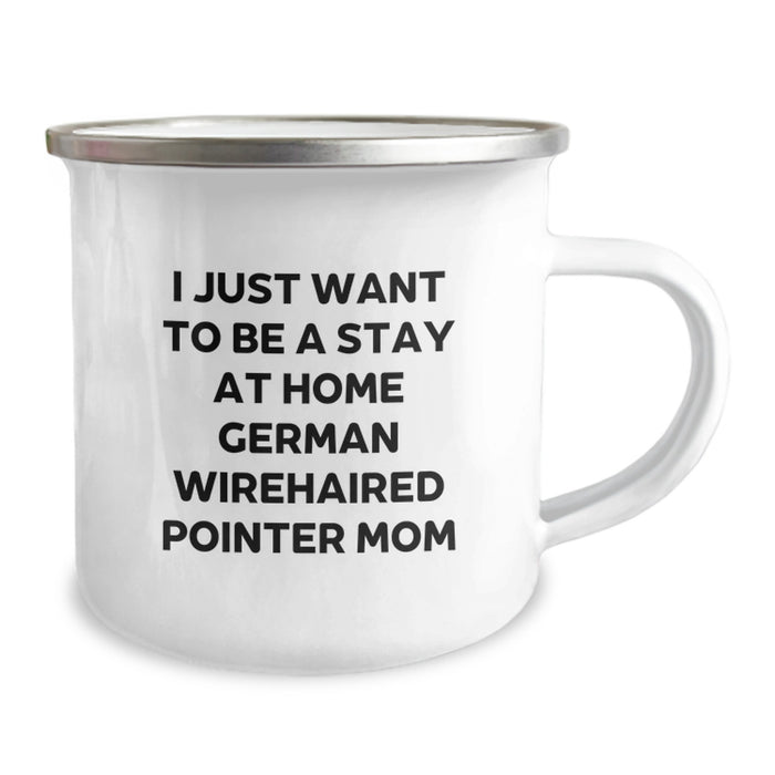 A Funny German Wirehaired Pointer Dog Mom's Camping Mug Gifts from Friends for German Wirehaired Pointer Dog Owners at Christmas - Image 2