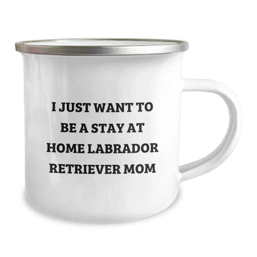 Funny Labrador Retriever Dog Gifts for Mom - I Just Want To Be A Stay At Home Labrador Retriever Mom - Camping Mug for Graduation, Gifts from Mom to Daughter or Friends - Image 2