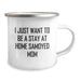 Funny Samoyed Dog Mom Gifts from Friends for Graduation Unique Camping Mug, 'I Just Want To Be A Stay At Home Samoyed Mom', Samoyed Dog Mom, Mom Life, Camping Gifts, Gifts for Samoyed Dog Mom - Image 2