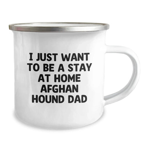 Funny Afghan Hound Dog Dad Camping Mug Gifts from Men to Friends on Valentine's - Image 2