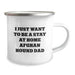 Funny Afghan Hound Dog Gifts for Christmas - 'I Just Want To Be A Stay At Home Afghan Hound Dad' Camping Mug for Men - Image 2