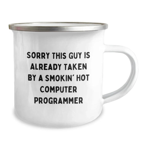 Funny Computer Programmer Camping Mug Gifts from Friends to Computer Programmer Men - Image 2