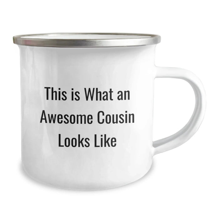 Funny Cousin Birthday Unique Gift - This Is What An Awesome Cousin Looks Like, Gifts from Family, Camping Mug for Men - Awesome Cousin Looks Like - Image 2